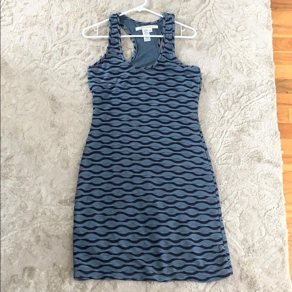 Gray and Navy Dress